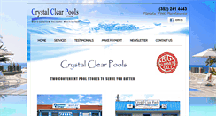 Desktop Screenshot of crystal-clear-pools.net