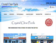 Tablet Screenshot of crystal-clear-pools.net